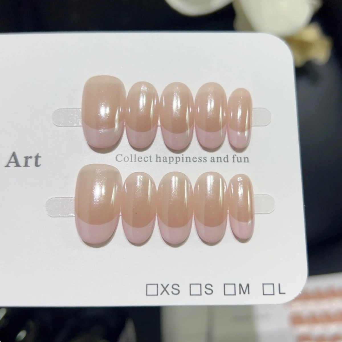 10Pcs/set Pink Oval Handmade Press on Nails Short Simple Fake Nails Wearable Stick-on Nails False Nail Uñas Накладные Ногти 네일팁
10Pcs/set Pink Oval Handmade Press on Nails Short Simple Fake Nails Wearable Stick-on Nails False Nail Uñas Накладные Ногти 네일팁