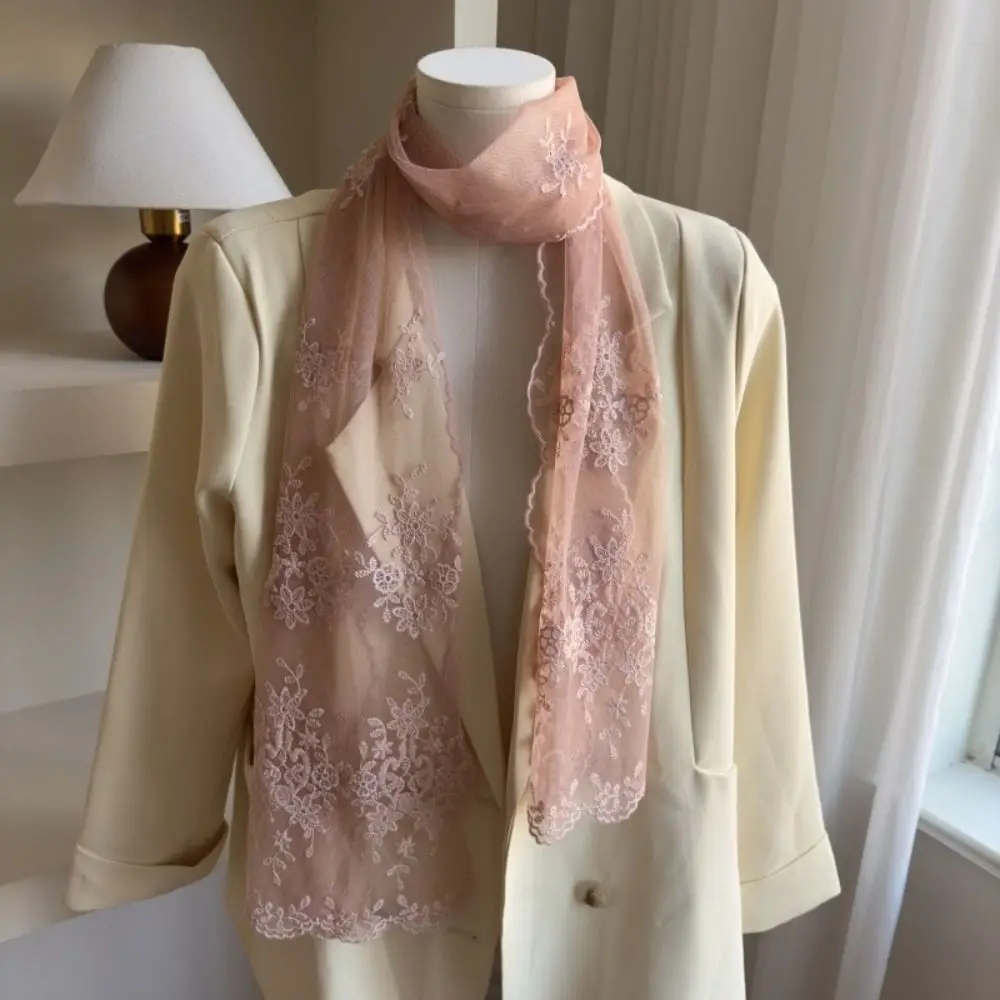 Модный кружевной шарф с вышивкой в стиле ретро, тонкие длинные шарфы, аксессуары для волос, шейный платок, шарф с цветком, пляжный
Модный кружевной шарф с вышивкой в стиле ретро, тонкие длинные шарфы, аксессуары для волос, шейный платок, шарф с цветком, пляжный