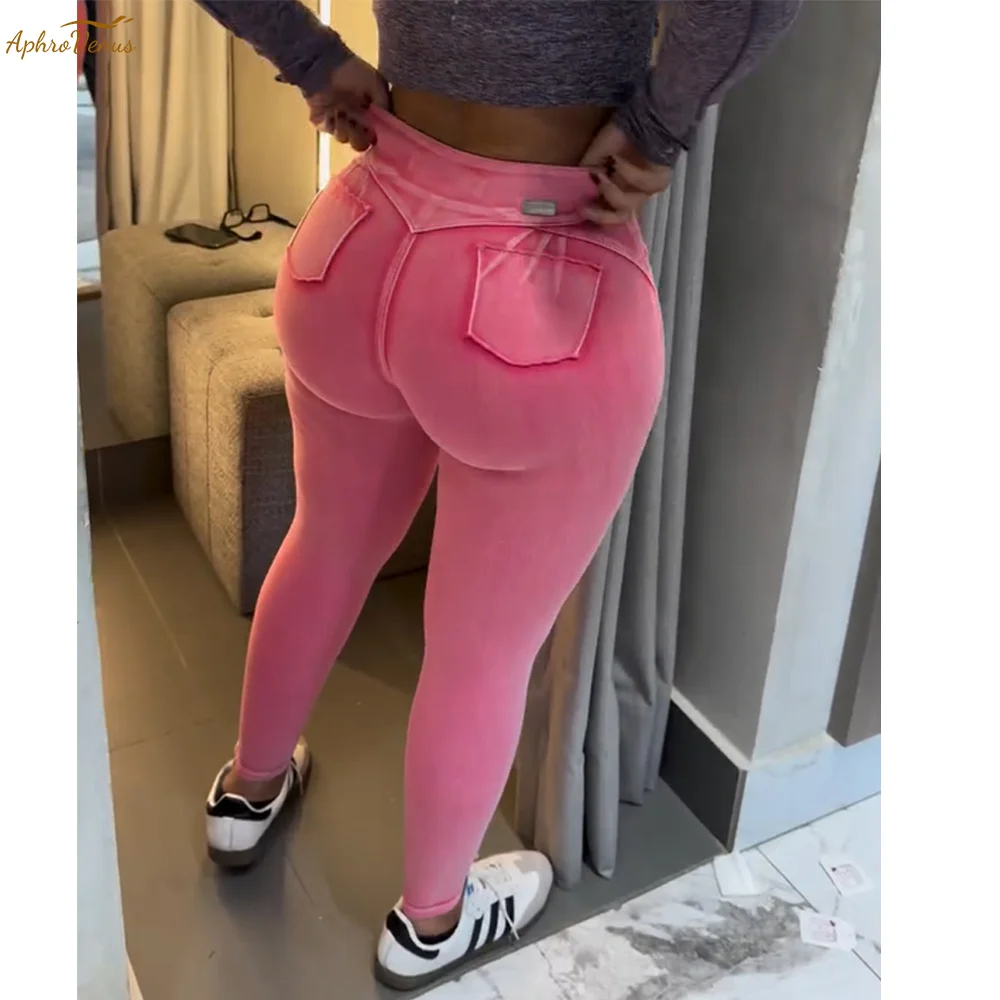 Stretch Hip-Lifting Skinny Jeans for Women High Waist Jeans Leggings with Pockets Trendy Casual Denim Pink Pants
Stretch Hip-Lifting Skinny Jeans for Women High Waist Jeans Leggings with Pockets Trendy Casual Denim Pink Pants