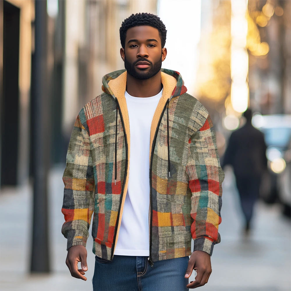 Autumn and Winter Loose Fit Lamb Wool Fleece Lined Parka, Hooded Cardigan Jacket with Thickened Sweatshirt for Men
Autumn and Winter Loose Fit Lamb Wool Fleece Lined Parka, Hooded Cardigan Jacket with Thickened Sweatshirt for Men