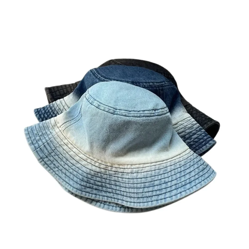 Water-washed tie-dye Vintage Washed Denim Hat Wide Brim Drawstring Adjustable Fisherman Hat Sunscreen Windproof
Water-washed tie-dye Vintage Washed Denim Hat Wide Brim Drawstring Adjustable Fisherman Hat Sunscreen Windproof