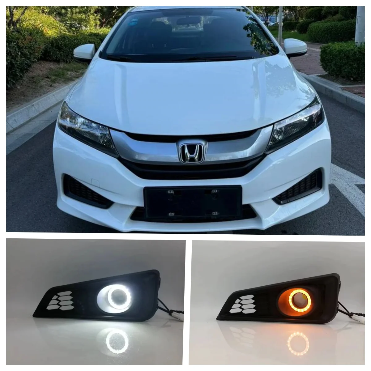LED Fog Lights Assembly For Honda City 2015 2016 2017 2018 Dual Color Angel Eye Daytime Running Lights Fog Lamp Accessories Kits
LED Fog Lights Assembly For Honda City 2015 2016 2017 2018 Dual Color Angel Eye Daytime Running Lights Fog Lamp Accessories Kits