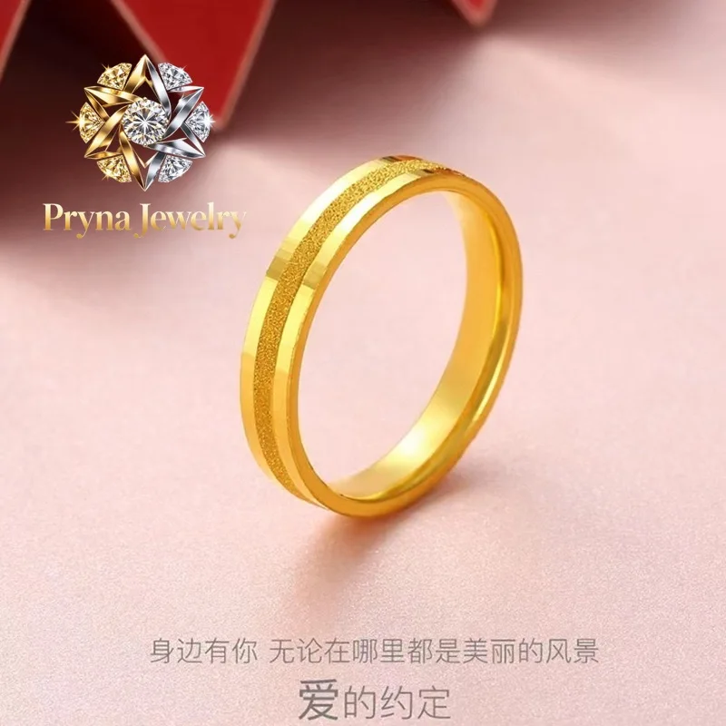 Pryna Jewelry 24K AU999 Pure Gold Couple Ring - Men's and Women's Fashion New Matte Smooth Design | Ideal Gold Jewelry Gift
Pryna Jewelry 24K AU999 Pure Gold Couple Ring - Men's and Women's Fashion New Matte Smooth Design | Ideal Gold Jewelry Gift