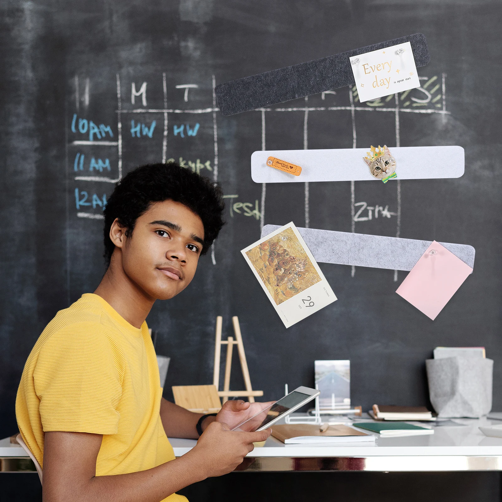 8 Pcs Message Bar Thumbtack Set Pin Boards for Walls Bulletin Strip Felt Strips Memo Adhesive Ceramic Tile Office 
8 Pcs Message Bar Thumbtack Set Pin Boards for Walls Bulletin Strip Felt Strips Memo Adhesive Ceramic Tile Office