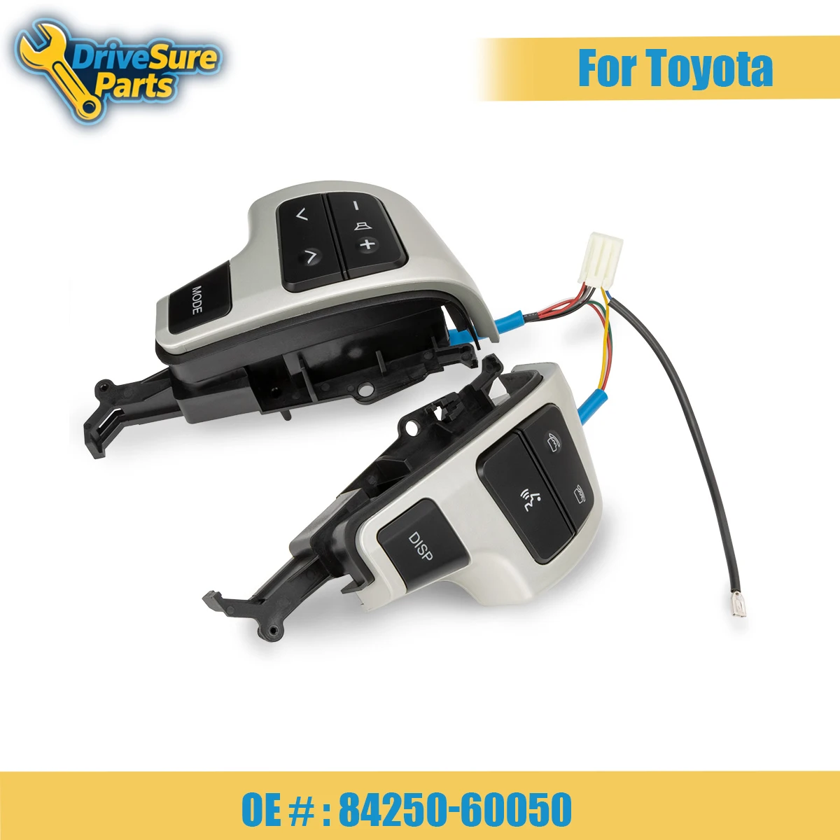 84250-60050 Silver Color Steering Wheel Audio Control Switch Button For Toyota LAND CRUISER 200 2008-2011 Car Accessories
84250-60050 Silver Color Steering Wheel Audio Control Switch Button For Toyota LAND CRUISER 200 2008-2011 Car Accessories