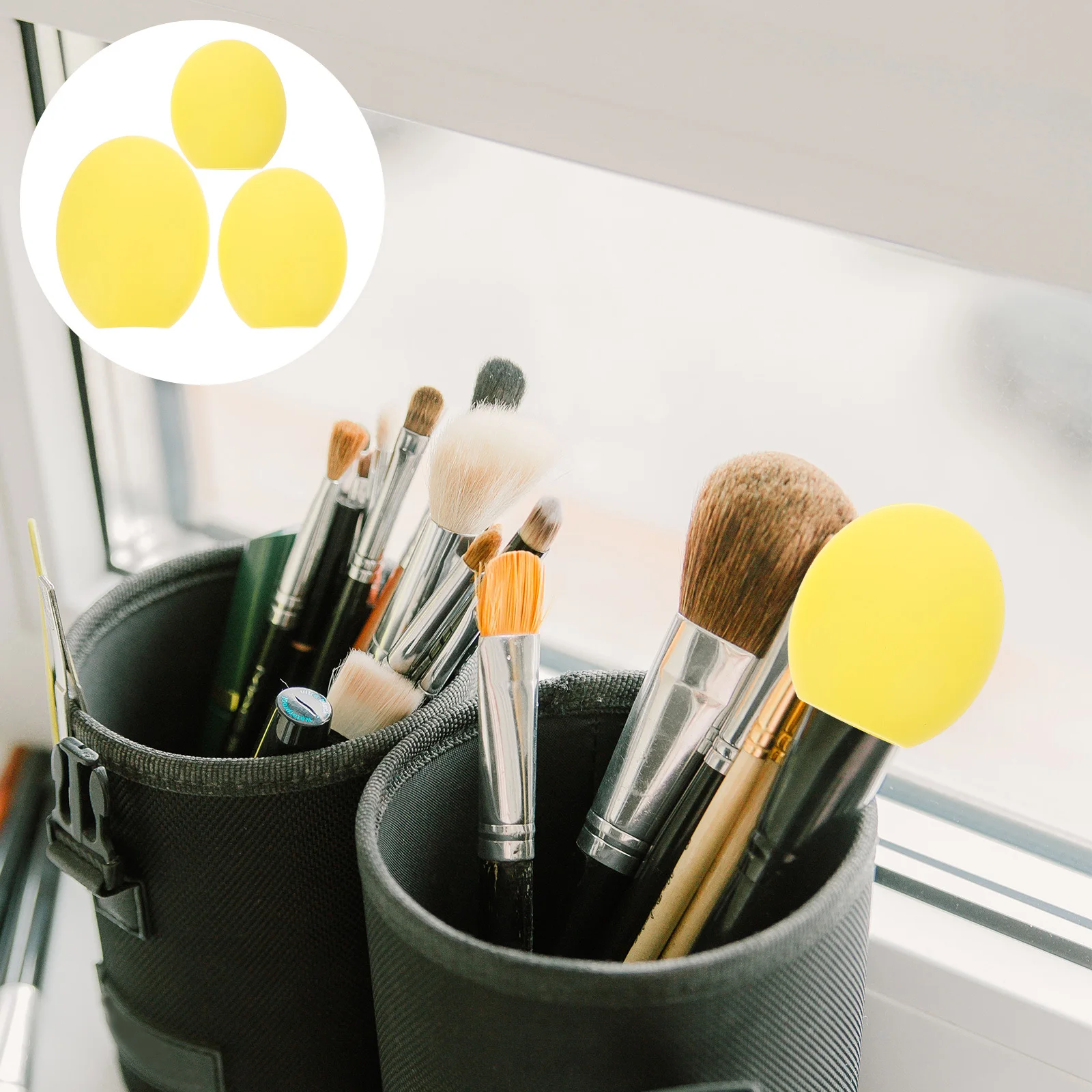 3Pcs Makeup Brush Guards Silicone Bristle Covers 3 Sizes for Protection Travel Foundation Brush Holder Ventilated Easy Clean
3Pcs Makeup Brush Guards Silicone Bristle Covers 3 Sizes for Protection Travel Foundation Brush Holder Ventilated Easy Clean