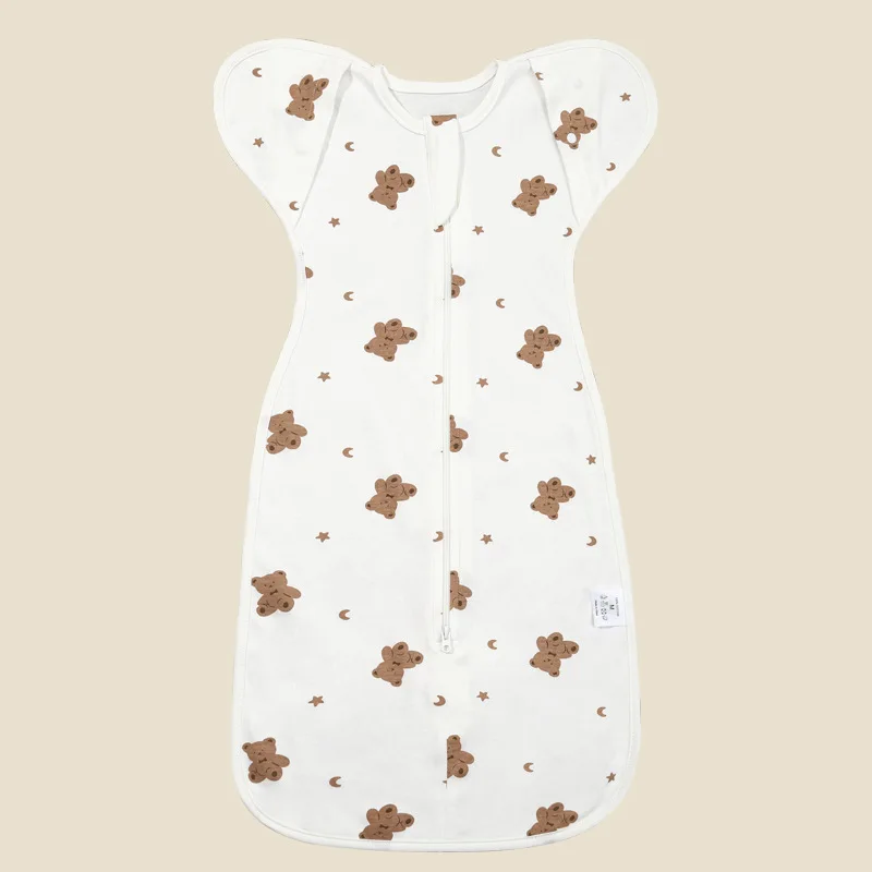 Baby Cotton Anti-frightening Jumping Swaddle Wrap Baby Cuddle Newborn Surrender Swaddle Sleeping Bag with Stretchable Sleeves
Baby Cotton Anti-frightening Jumping Swaddle Wrap Baby Cuddle Newborn Surrender Swaddle Sleeping Bag with Stretchable Sleeves