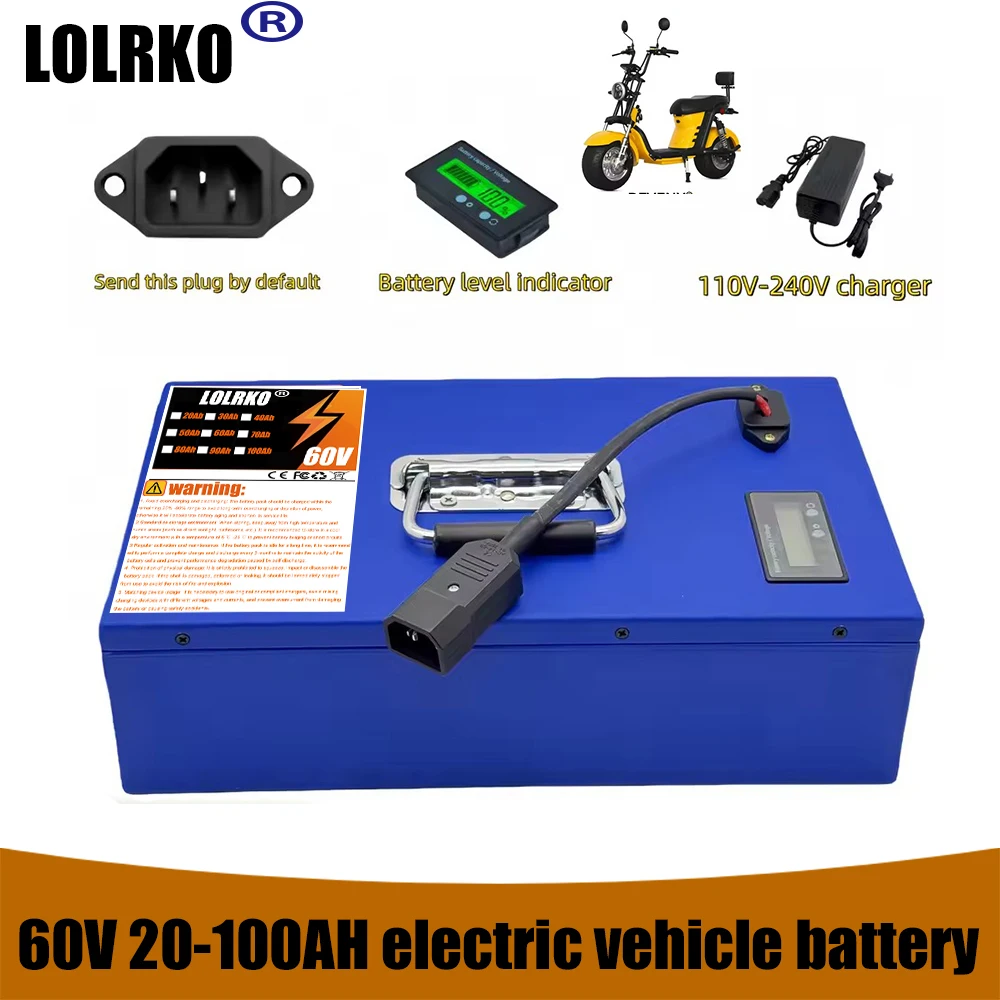 Air freight delivery, 60V 100AH 18650 lithium battery, sent within 24 hours, using 60V for all motors below 500W-3000W
Air freight delivery, 60V 100AH 18650 lithium battery, sent within 24 hours, using 60V for all motors below 500W-3000W