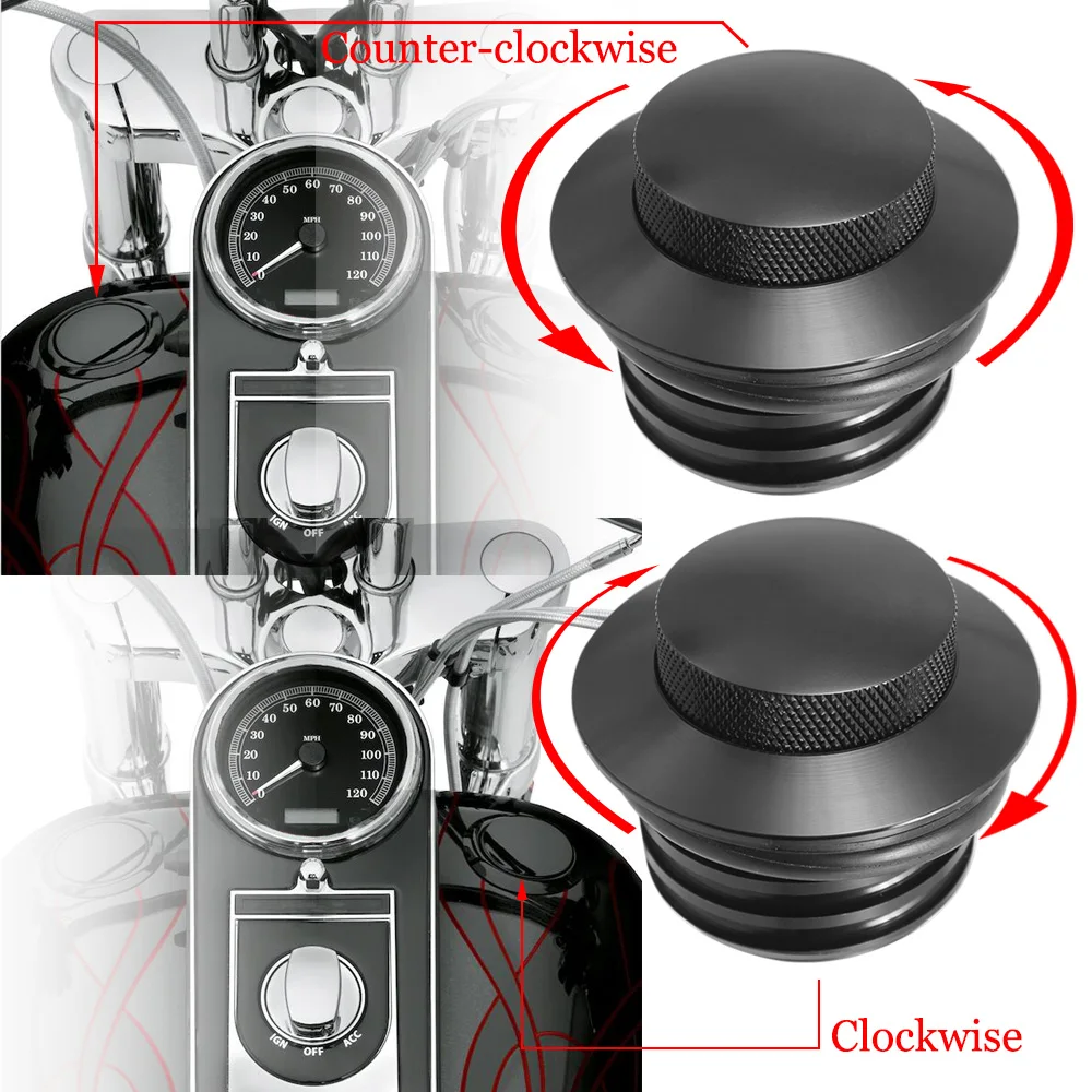 L&R Motorcycle Accessories Aluminum Screw-In Flush Mount Pop Up Vented Fuel Tank Gas Cap For Harley 883 1200 Dyna Fat Bob 96+ 
L&R Motorcycle Accessories Aluminum Screw-In Flush Mount Pop Up Vented Fuel Tank Gas Cap For Harley 883 1200 Dyna Fat Bob 96+
