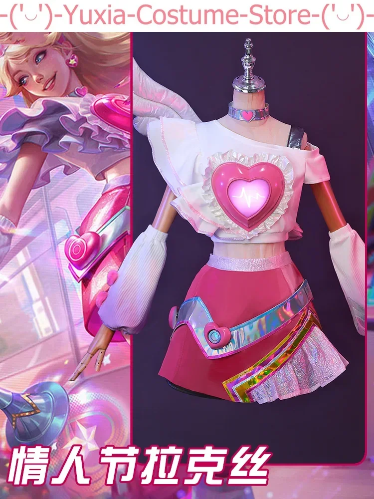 Женский костюм для косплея Lol Lux на День святого Валентина, костюм для косплея, униформа для игры в искусственную кожу, одежда для ролевых игр
Женский костюм для косплея Lol Lux на День святого Валентина, костюм для косплея, униформа для игры в искусственную кожу, одежда для ролевых игр
