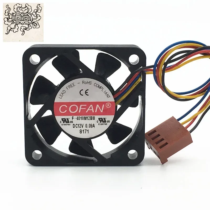Ltsf For COFAN F-4010M12BIII DC 12V 0.09A 40x40x10mm 4-Wire Server Cooling Fan
Ltsf For COFAN F-4010M12BIII DC 12V 0.09A 40x40x10mm 4-Wire Server Cooling Fan