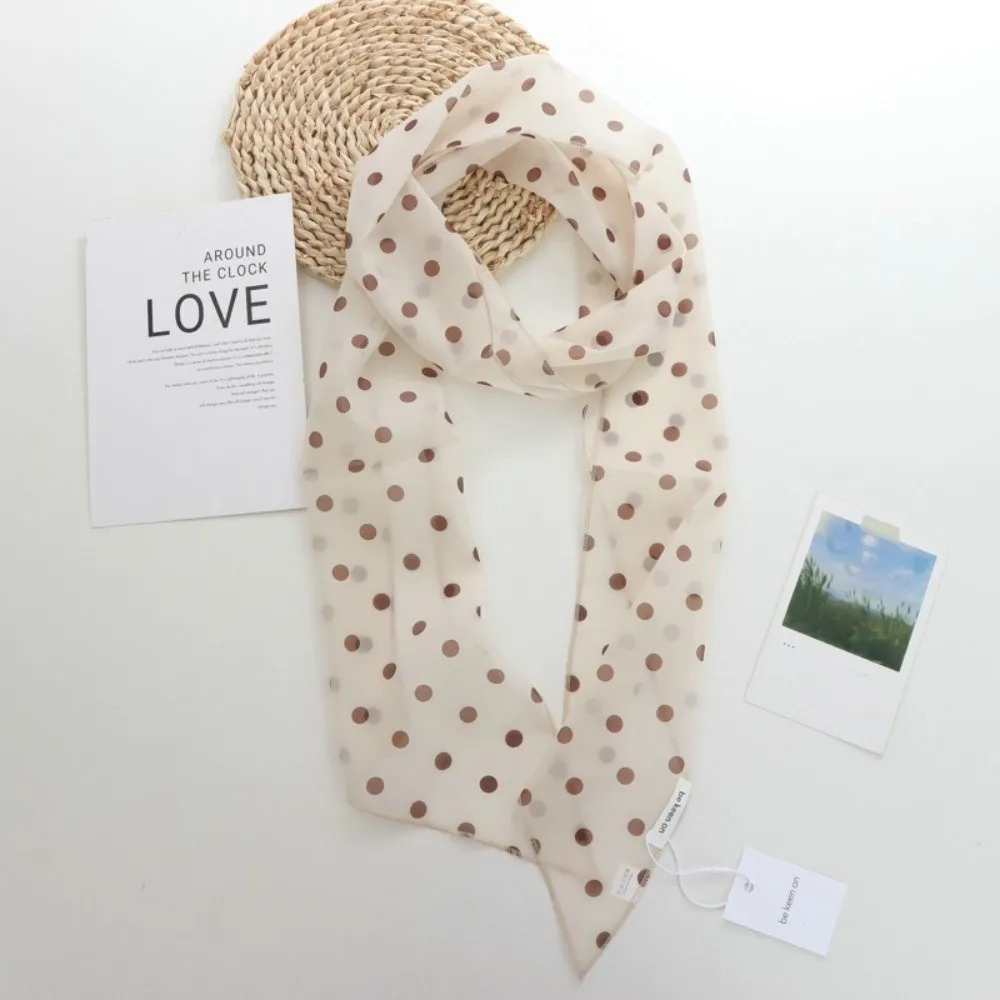 Elegant Polka Dots Long Scarf Color Block Design Versatile Thin Waist Belt Lace-up Design Narrow Scarves Necktie Office Wear
Elegant Polka Dots Long Scarf Color Block Design Versatile Thin Waist Belt Lace-up Design Narrow Scarves Necktie Office Wear