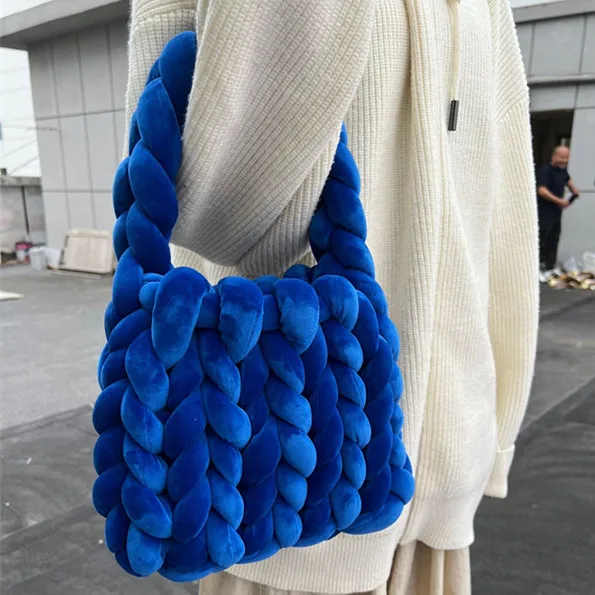 Сумки ручной работы «сделай сам», бархатные женские повседневные сумки для покупок, шерстяная вязаная сумка, косметичка для хранения
Сумки ручной работы «сделай сам», бархатные женские повседневные сумки для покупок, шерстяная вязаная сумка, косметичка для хранения