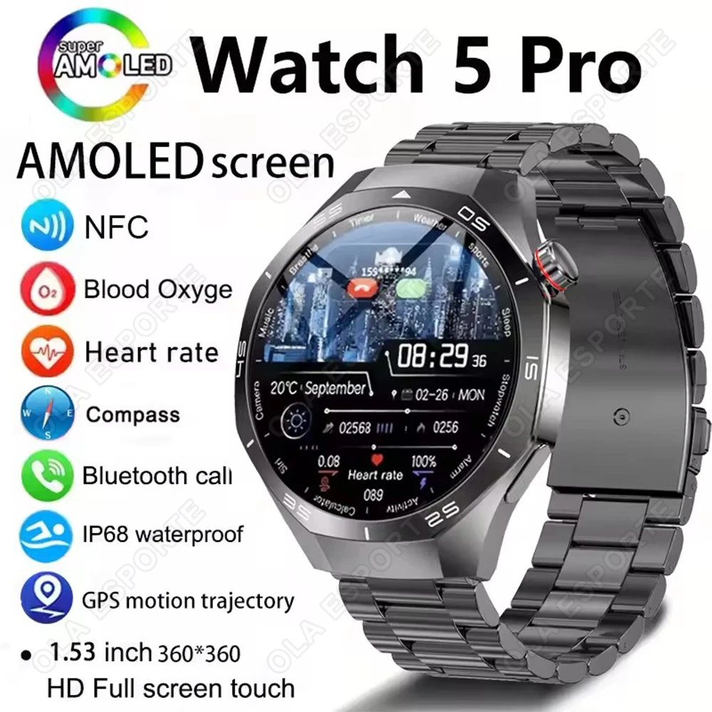 Sport Trajectory Smart Watch Men Watch 5 Pro 1.53" HD AMOLED Screen Bluetooth Call Heart Rate Waterproof SmartWatches Women HW12
Sport Trajectory Smart Watch Men Watch 5 Pro 1.53" HD AMOLED Screen Bluetooth Call Heart Rate Waterproof SmartWatches Women HW12