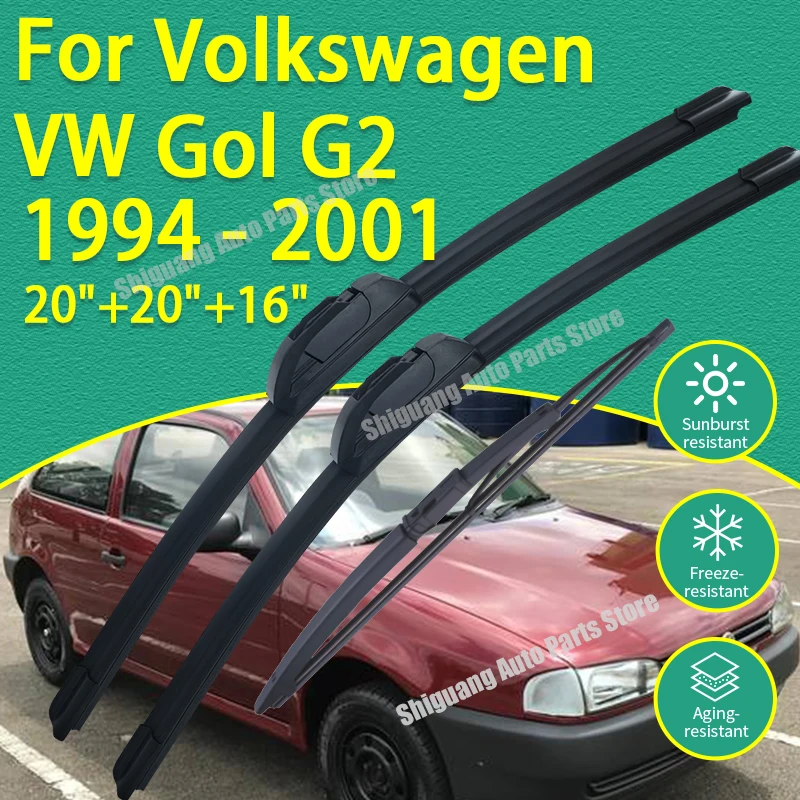 Front Rear Silicone Coating Wipers for Volkswagen VW Gol G2 1994 - 2001 Car Wiper Windshield Windscreen Blades Accessories 2000
Front Rear Silicone Coating Wipers for Volkswagen VW Gol G2 1994 - 2001 Car Wiper Windshield Windscreen Blades Accessories 2000
