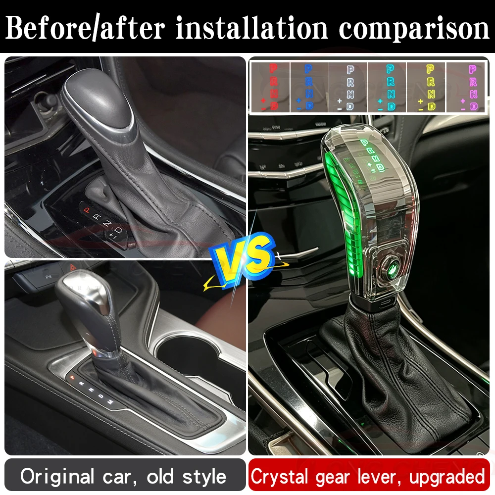 LED Gear shift knob For Cadillac SLS CTS CT6 CT4 ATS-L XTS crystal LED gear knob automatic transmission Interior car accessories
LED Gear shift knob For Cadillac SLS CTS CT6 CT4 ATS-L XTS crystal LED gear knob automatic transmission Interior car accessories