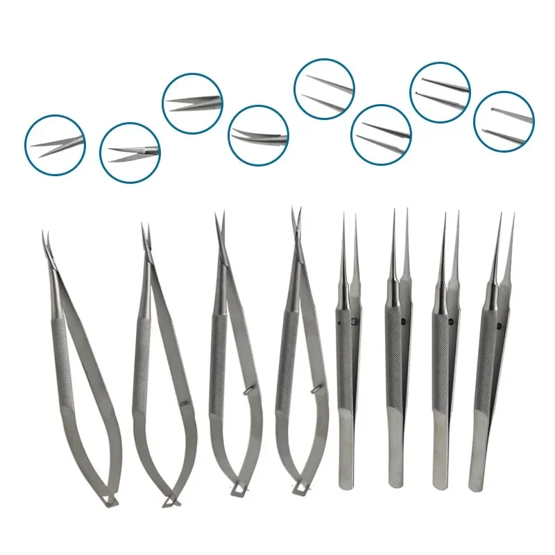 Ophthalmic Forcpes Scissors Needle Holders Micro Tweezers Ophthalmic Instrument Straight Curved 1/8pcs
Ophthalmic Forcpes Scissors Needle Holders Micro Tweezers Ophthalmic Instrument Straight Curved 1/8pcs