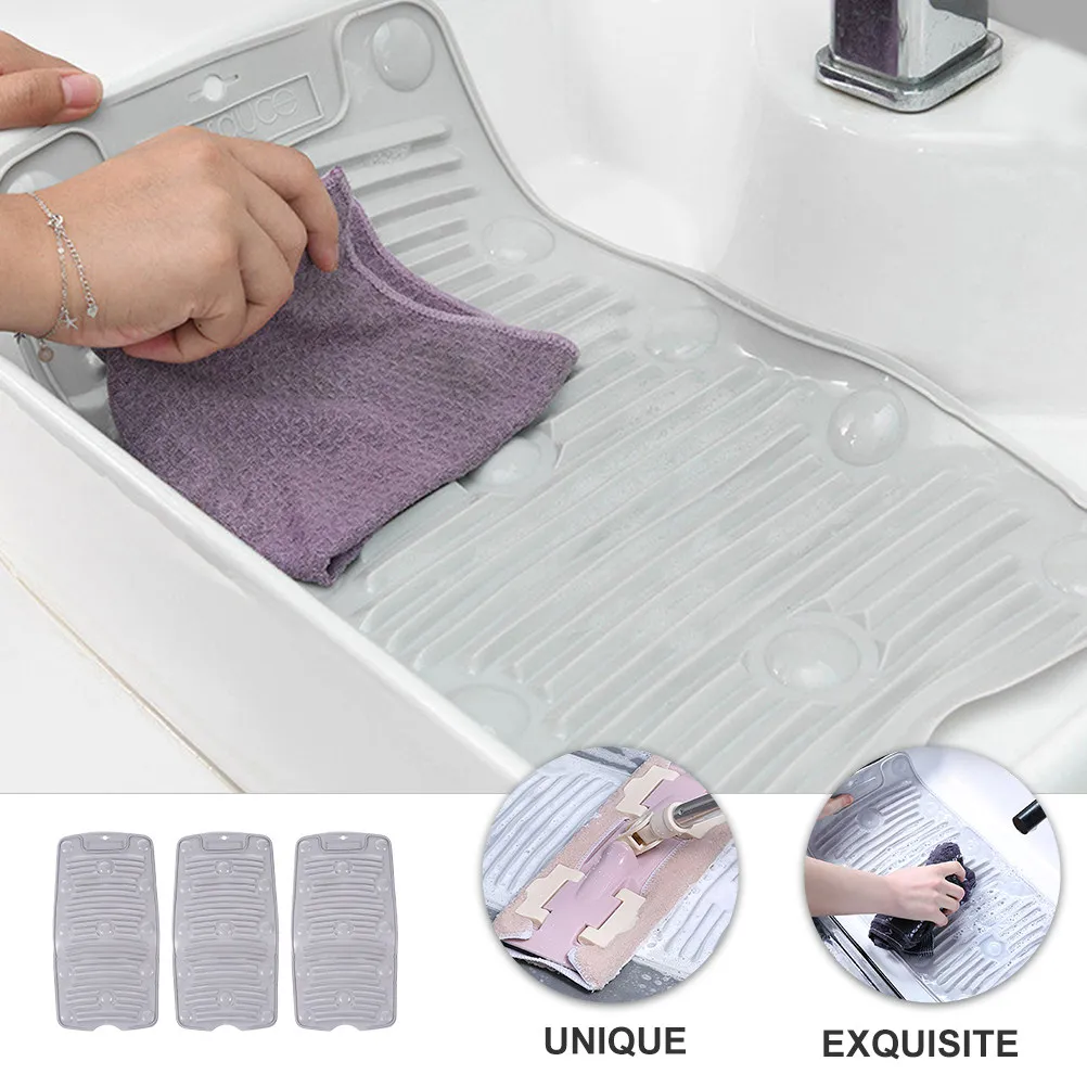 3Pcs Silicone Washing Board Cute Design Foldable Non-Slip Laundry Board Easy Clean Household Clothes Washing Tool for Home Use
3Pcs Silicone Washing Board Cute Design Foldable Non-Slip Laundry Board Easy Clean Household Clothes Washing Tool for Home Use