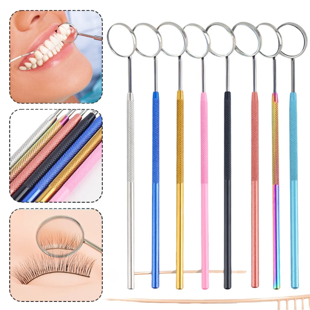 Стоматологическое зеркало из нержавеющей стали, ручной одонтоскоп, отражатель, многофункциональное зеркало для тестирования ресниц, бровей, инструмент для стоматолога
Стоматологическое зеркало из нержавеющей стали, ручной одонтоскоп, отражатель, многофункциональное зеркало для тестирования ресниц, бровей, инструмент для стоматолога