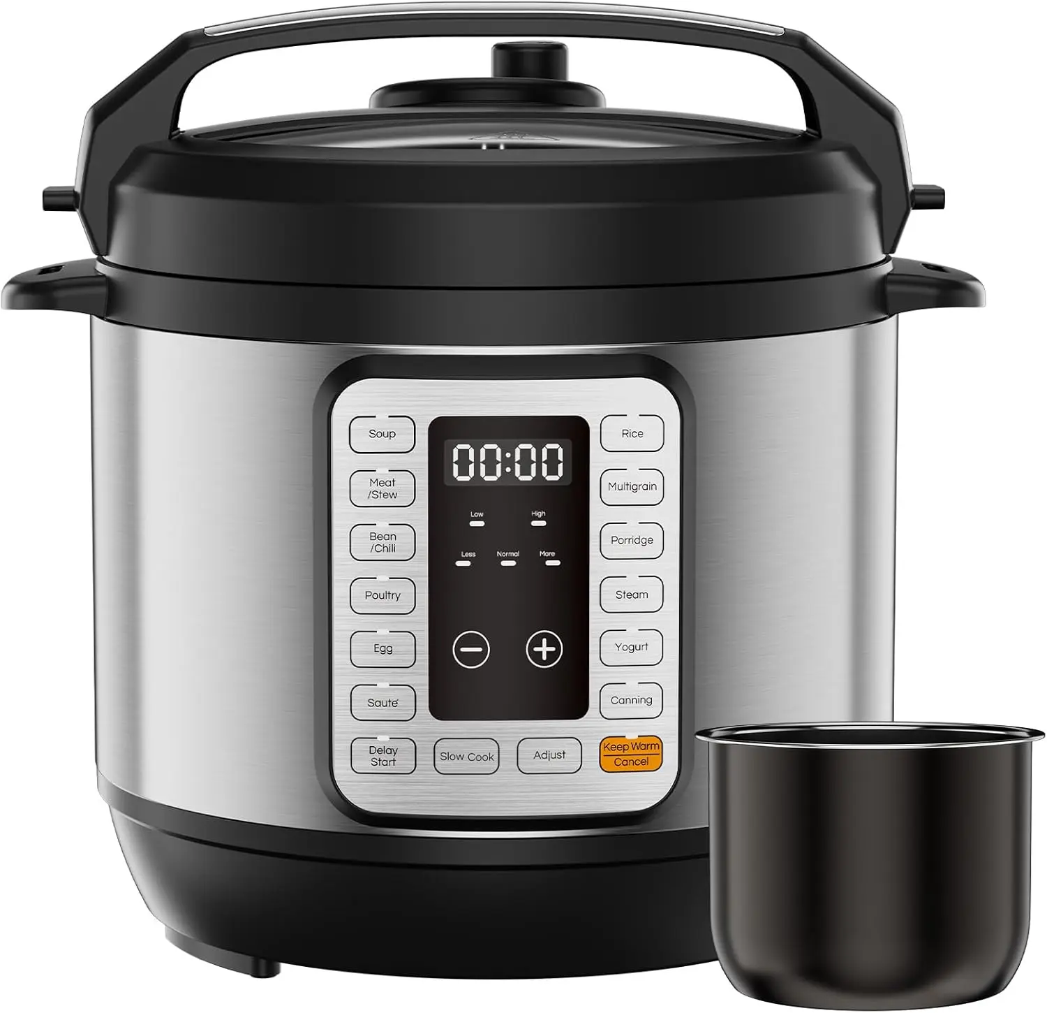 16-in-1 Electric Pressure Cooker, 8QT Programmable Multi Cooker with 12 Presets, Ceramic Pot, Delay Start, Keep Warm, Silver
16-in-1 Electric Pressure Cooker, 8QT Programmable Multi Cooker with 12 Presets, Ceramic Pot, Delay Start, Keep Warm, Silver