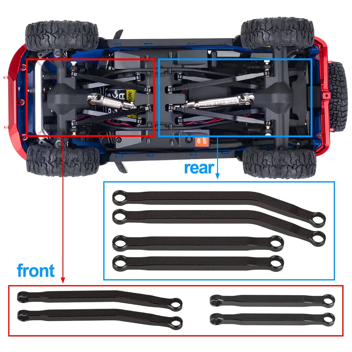 Aluminum Full Car Pull Rod Link Rods for AXIAL SCX30 RC Car Metal Upgrade OP Accessories Parts
Aluminum Full Car Pull Rod Link Rods for AXIAL SCX30 RC Car Metal Upgrade OP Accessories Parts