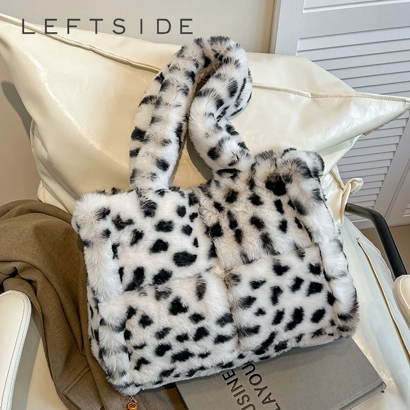 Левая сторона, роскошные сумки на плечо из мягкого искусственного меха с леопардовым принтом для женщин, зима 2024, новый тренд, корейские модные сумки, трендовая большая сумка 
Левая сторона, роскошные сумки на плечо из мягкого искусственного меха с леопардовым принтом для женщин, зима 2024, новый тренд, корейские модные сумки, трендовая большая сумка