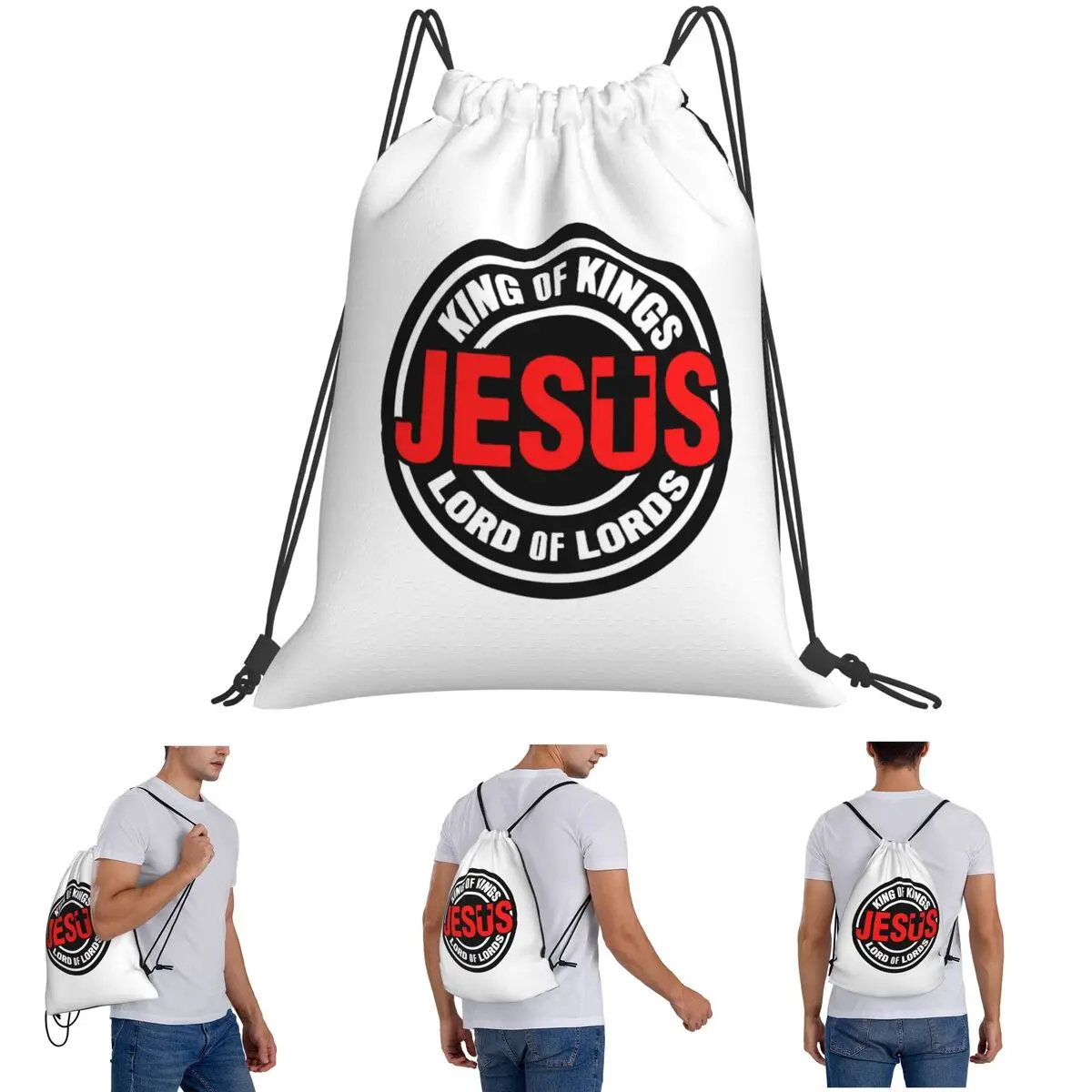 Jesus Christ Yeshua Backpacks Fashion Drawstring Bags Sports Bag Book Bags for Man Woman Students
Jesus Christ Yeshua Backpacks Fashion Drawstring Bags Sports Bag Book Bags for Man Woman Students