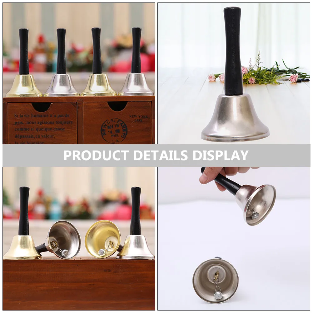 3pcs Hand Ring Bell Vintage Xmas Decor Metal Shaking Party Silver Child Lightweight Ergonomic Bright Stylish Festive Hotel
3pcs Hand Ring Bell Vintage Xmas Decor Metal Shaking Party Silver Child Lightweight Ergonomic Bright Stylish Festive Hotel