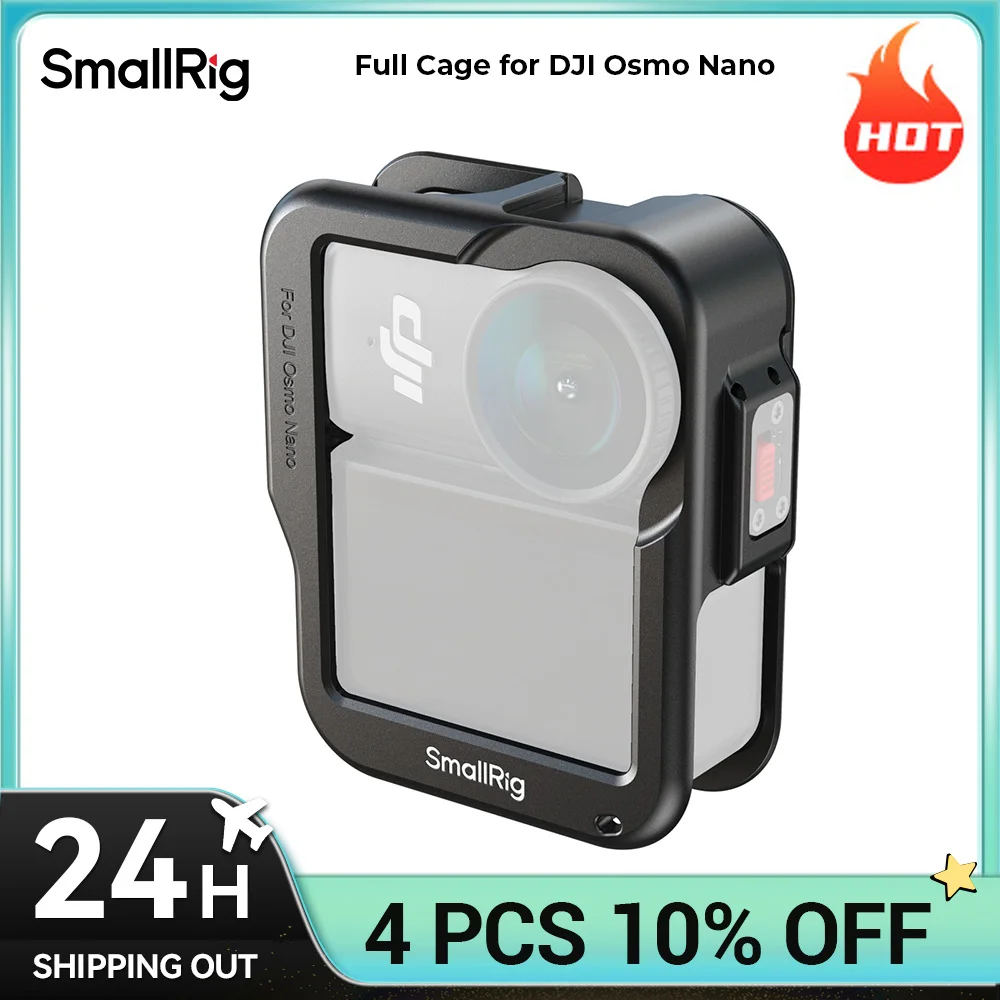 Полная клетка SmallRig Nano для экшн-камеры DJI Osmo Nano, клетка из сплава, полная защита для видеоблогов, путешествий, съемки 5759
Полная клетка SmallRig Nano для экшн-камеры DJI Osmo Nano, клетка из сплава, полная защита для видеоблогов, путешествий, съемки 5759