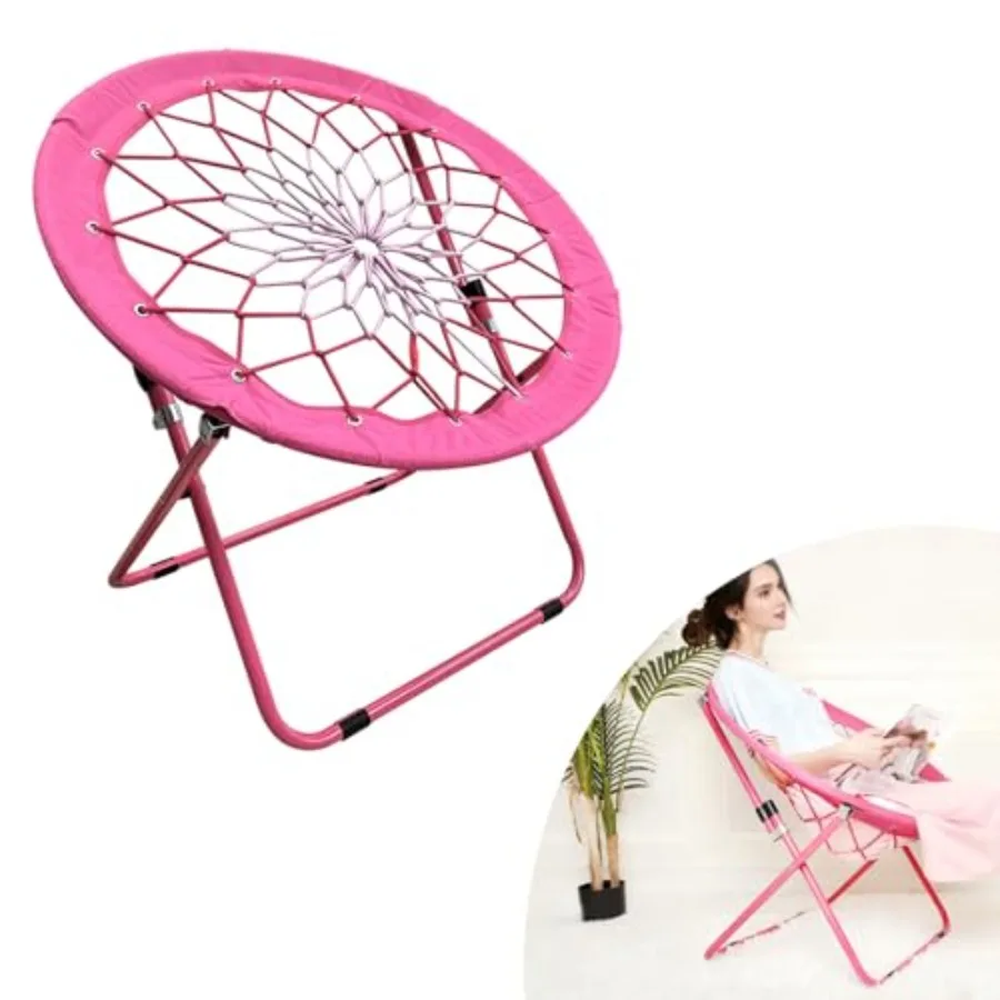 Camping and Room Bungee Folding Chair Gifts for Friends -Versatile Bunjo Chairs with Fun Bouncy Design - Web Chair for Relaxati
Camping and Room Bungee Folding Chair Gifts for Friends -Versatile Bunjo Chairs with Fun Bouncy Design - Web Chair for Relaxati