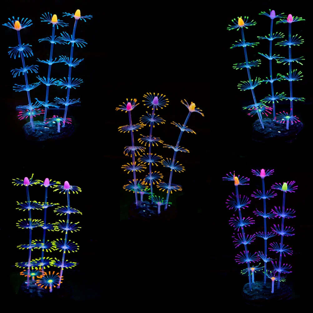 Silicone Coral Aquarium Decor Waterproof Fish Tank Landscape Mini Props Glowing Resin Reef nament Fadeless Odorless Harmless Pet
Silicone Coral Aquarium Decor Waterproof Fish Tank Landscape Mini Props Glowing Resin Reef nament Fadeless Odorless Harmless Pet