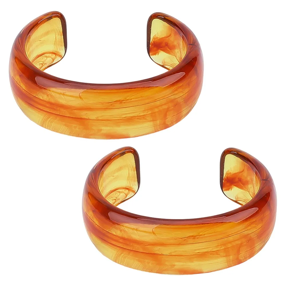 Transparent Acrylic Cuff Bangles for Women Saddle Brown 1 inch(2.45cm) Inner Diameter: 1-3/4 inch(4.45cm)x2-3/8 inch(6cm)
Transparent Acrylic Cuff Bangles for Women Saddle Brown 1 inch(2.45cm) Inner Diameter: 1-3/4 inch(4.45cm)x2-3/8 inch(6cm)