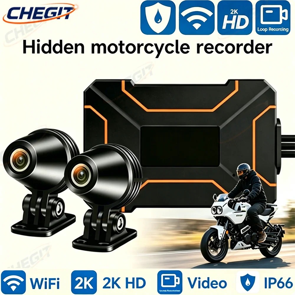 Full HD 2K/1080P Dual Motorbike Camera IP66 Weatherproof Dash Recorder Control High Clarity Video Cam for All Motorcycle Models
Full HD 2K/1080P Dual Motorbike Camera IP66 Weatherproof Dash Recorder Control High Clarity Video Cam for All Motorcycle Models