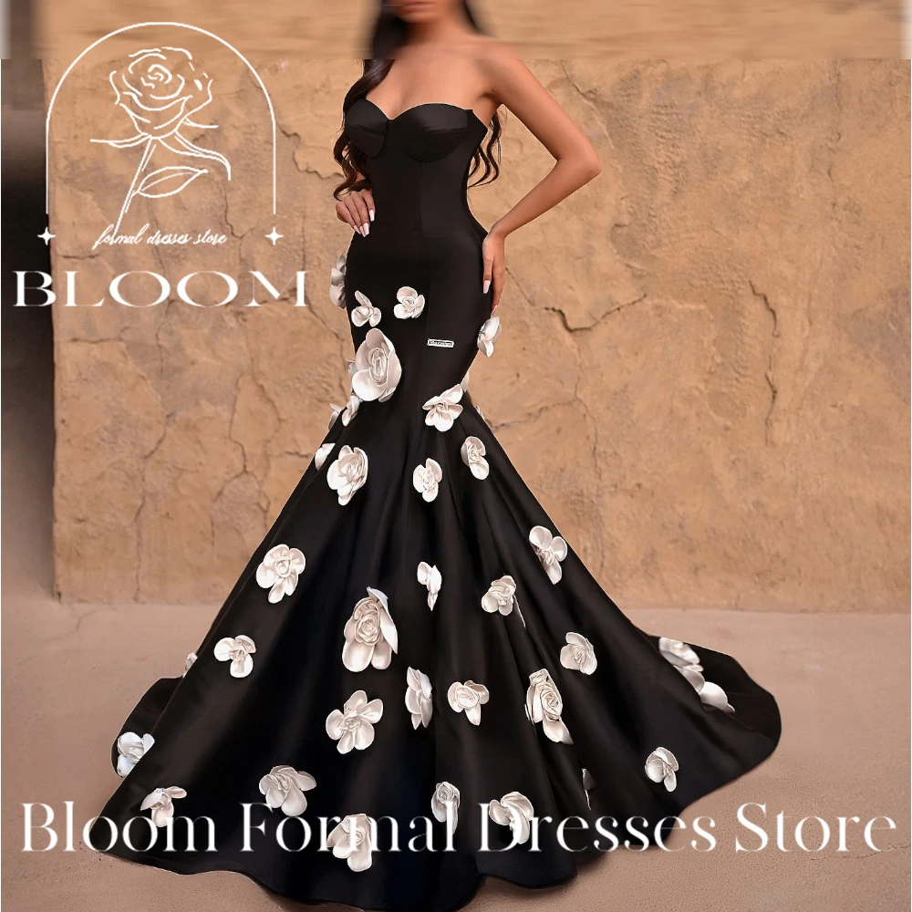 Bloom Customized Off Shoulder Sheath Watteau Train 3D Flowers Sweetheart Contrast Color Mermaid Ladies Gowns For Special Woman
Bloom Customized Off Shoulder Sheath Watteau Train 3D Flowers Sweetheart Contrast Color Mermaid Ladies Gowns For Special Woman