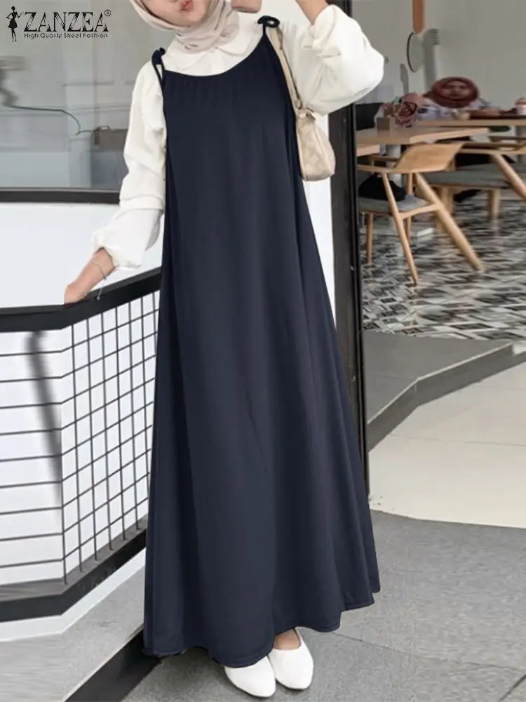 Eid Mubarek Muslim Dress Women Elegant Straps Dresses ZANZEA Oversize Robe Femme Holiday Maxi Vestidos Casual Abaya Dubai Kaftan
Eid Mubarek Muslim Dress Women Elegant Straps Dresses ZANZEA Oversize Robe Femme Holiday Maxi Vestidos Casual Abaya Dubai Kaftan
