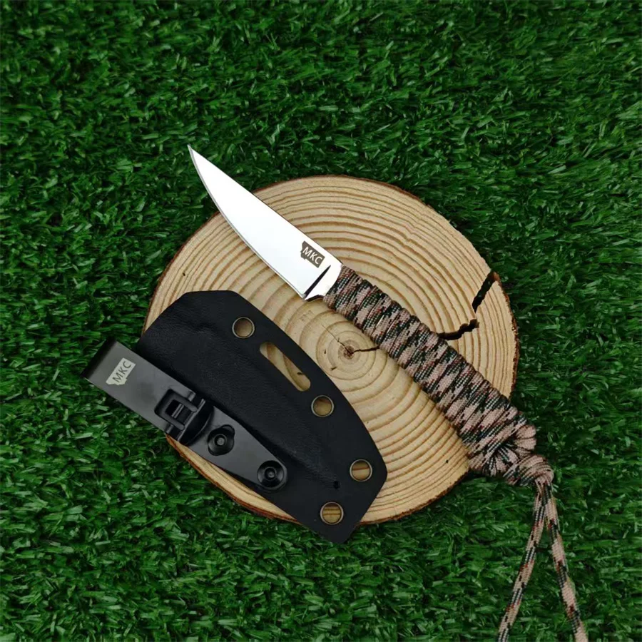 Прямой нож, нейлоновая веревочная ручка, лезвие 440c, дикая природа, кемпинг, боевая охота, самооборона, универсальный нож высокой твердости
Прямой нож, нейлоновая веревочная ручка, лезвие 440c, дикая природа, кемпинг, боевая охота, самооборона, универсальный нож высокой твердости