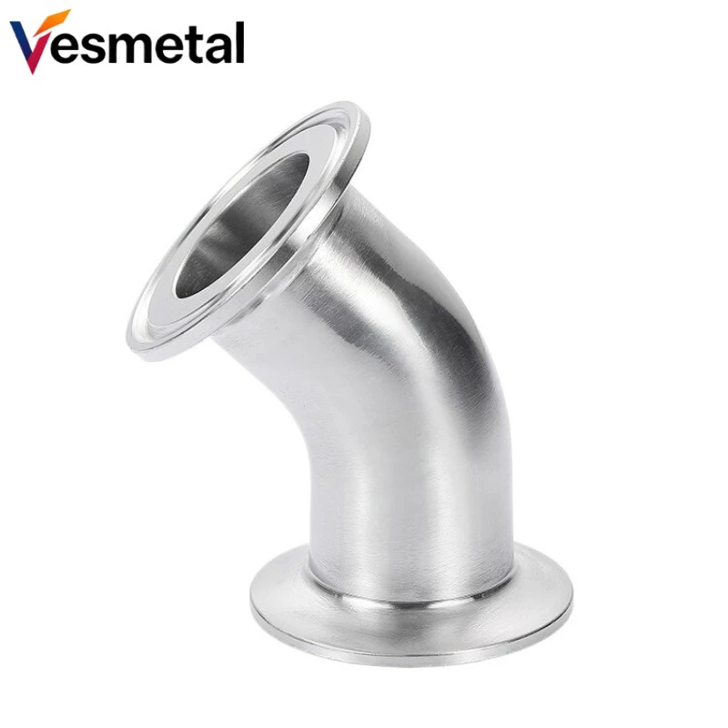 Homebrew Sanitary 45 Degree Elbow 3/4"-4" 19mm-102mm Tri Clamp SUS304/316L Fine Polished Stainless Steel Pipe Fitting Connector
Homebrew Sanitary 45 Degree Elbow 3/4"-4" 19mm-102mm Tri Clamp SUS304/316L Fine Polished Stainless Steel Pipe Fitting Connector