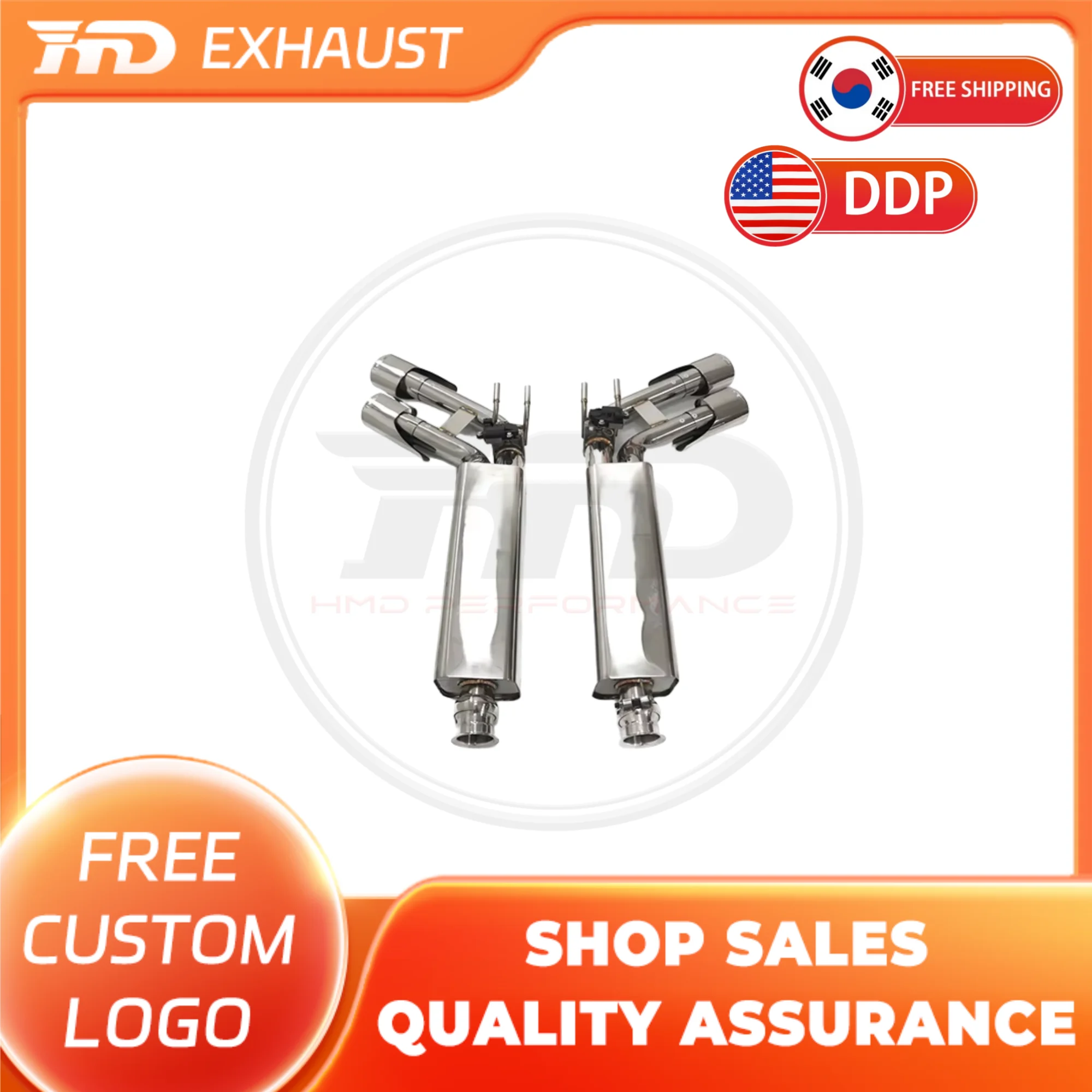 HMD High Performance Catback For Mercedrs BENZ G63 G500 W464 Stainless Steel Electronic Valve Muffler Tips Exhaust System
HMD High Performance Catback For Mercedrs BENZ G63 G500 W464 Stainless Steel Electronic Valve Muffler Tips Exhaust System