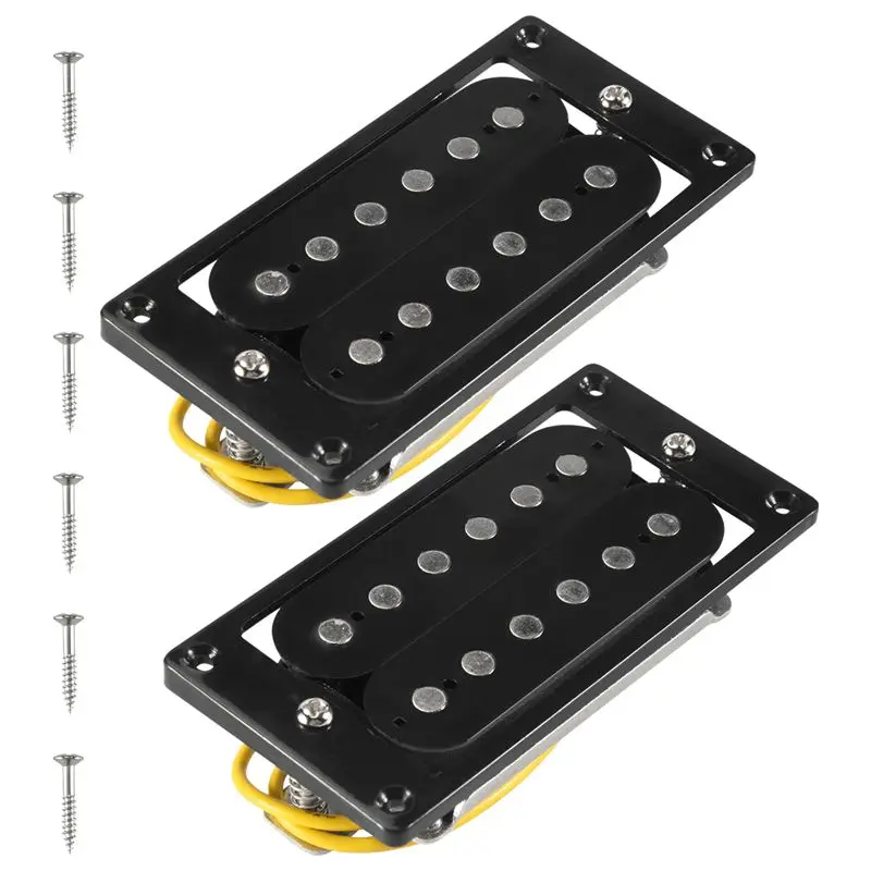 Flash Deal-2Pcs(1 Set)Black Humbucker Double Coil Electric Guitar Pickups + Frame Screw
Flash Deal-2Pcs(1 Set)Black Humbucker Double Coil Electric Guitar Pickups + Frame Screw