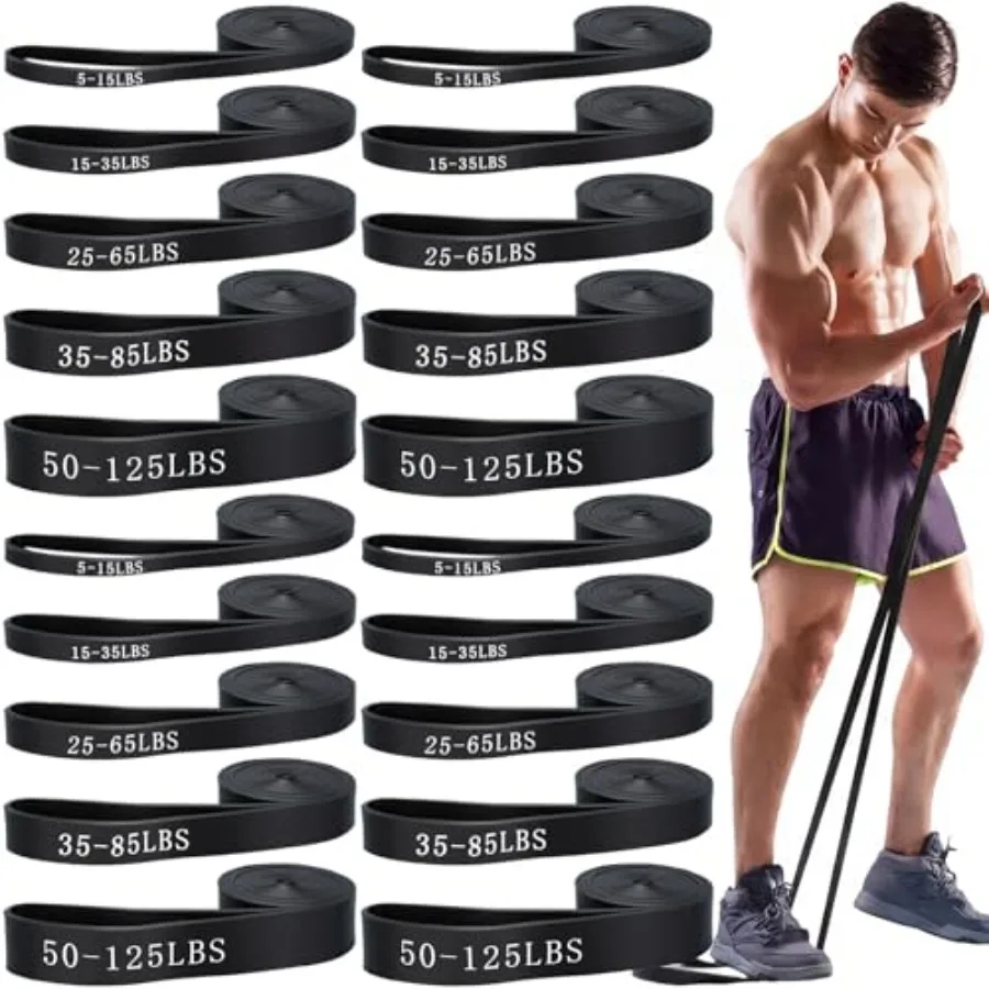 20 Pcs 4 Sets Resistance Bands 5 Levels Pull up Assistance Bands Long Heavy Duty Exercise Workout Band Straps for Working Out M
20 Pcs 4 Sets Resistance Bands 5 Levels Pull up Assistance Bands Long Heavy Duty Exercise Workout Band Straps for Working Out M