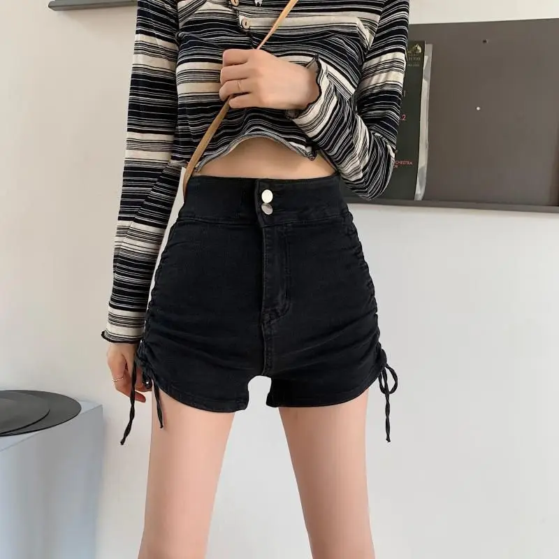 2026 New Spring Summer Fashion Women's High-Waist Denim Shorts A-Line Slimming Drawstring Design Style
2026 New Spring Summer Fashion Women's High-Waist Denim Shorts A-Line Slimming Drawstring Design Style