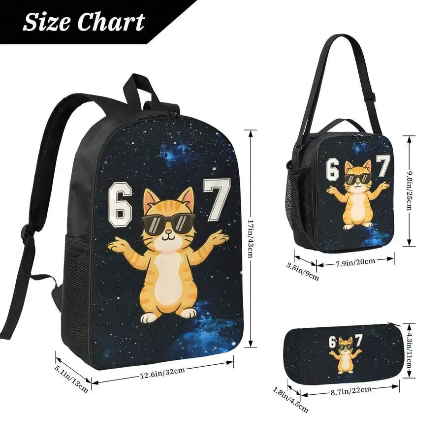 67 Funny Cat Meme Backpack Set With Lunch Bag And Pencil Case For Adults
67 Funny Cat Meme Backpack Set With Lunch Bag And Pencil Case For Adults