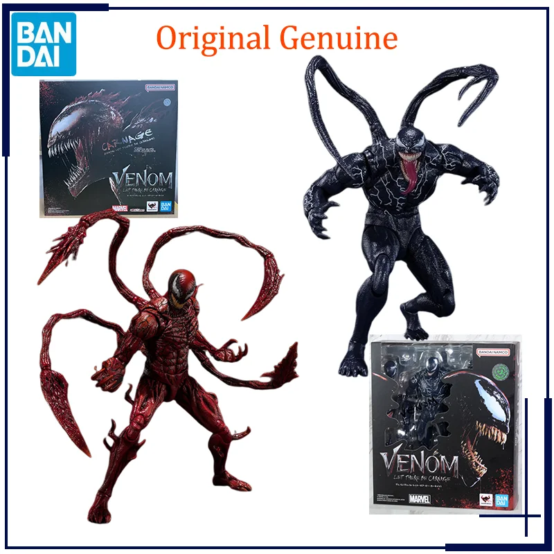 Original Genuine Bandai Anime Marvel Let There Be Carnage Venom CARNAGE S.H.Figuarts Model Toys Action Figure Gifts Collectible
Original Genuine Bandai Anime Marvel Let There Be Carnage Venom CARNAGE S.H.Figuarts Model Toys Action Figure Gifts Collectible