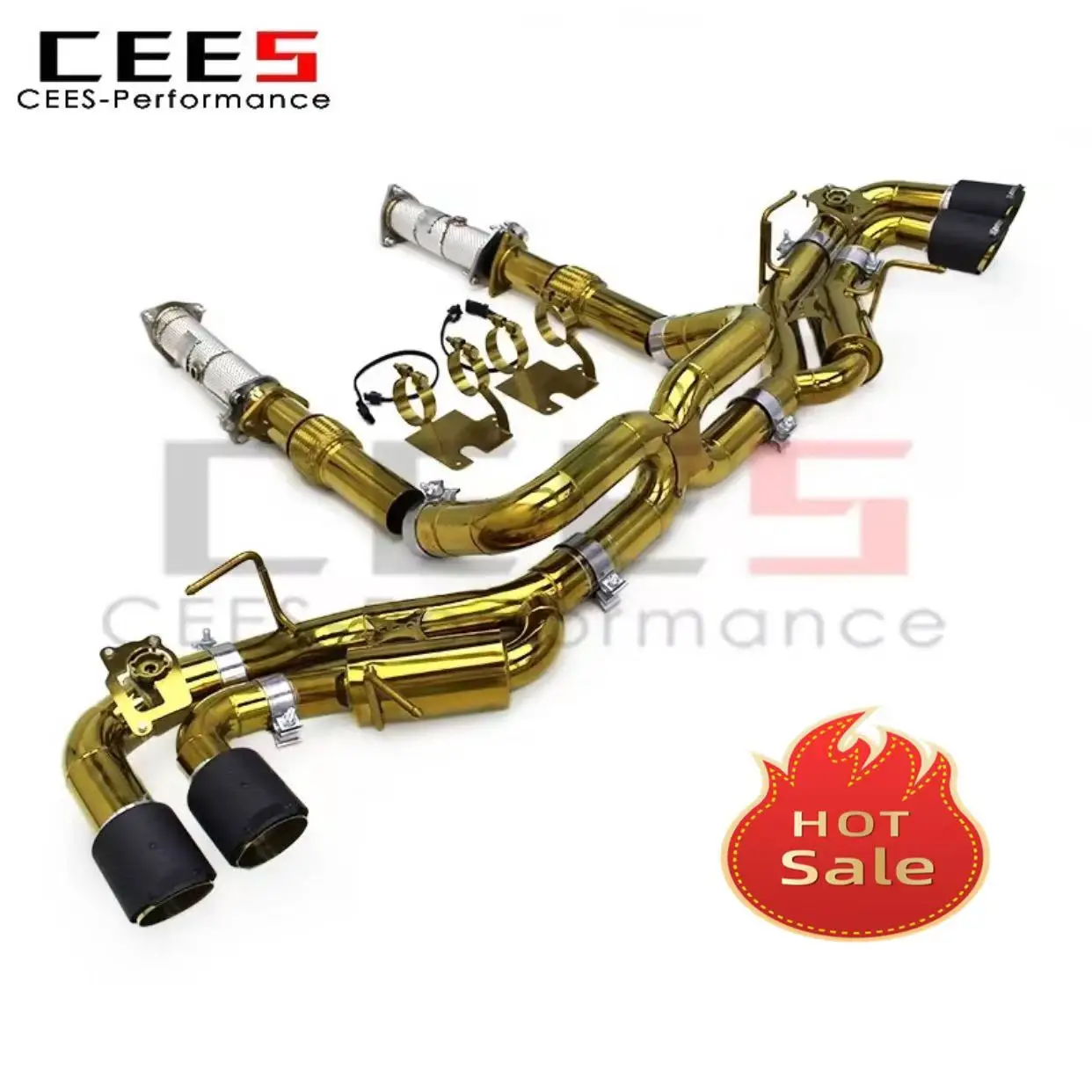 CEES Catback Exhaust Stainless Steel for Chevrolet CORVETTE C8 (2019-2023) - Tuning Valve System, Gold-Plated Pipe Muffler
CEES Catback Exhaust Stainless Steel for Chevrolet CORVETTE C8 (2019-2023) - Tuning Valve System, Gold-Plated Pipe Muffler