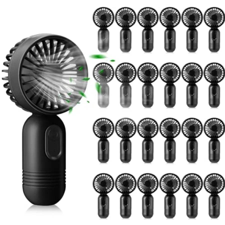 24 Pack Mini Portable Fan Bulk for Travel 3 Speeds, Rechargeable USB Battery Operated, Small Handheld Personal Eyelash Fans for
24 Pack Mini Portable Fan Bulk for Travel 3 Speeds, Rechargeable USB Battery Operated, Small Handheld Personal Eyelash Fans for