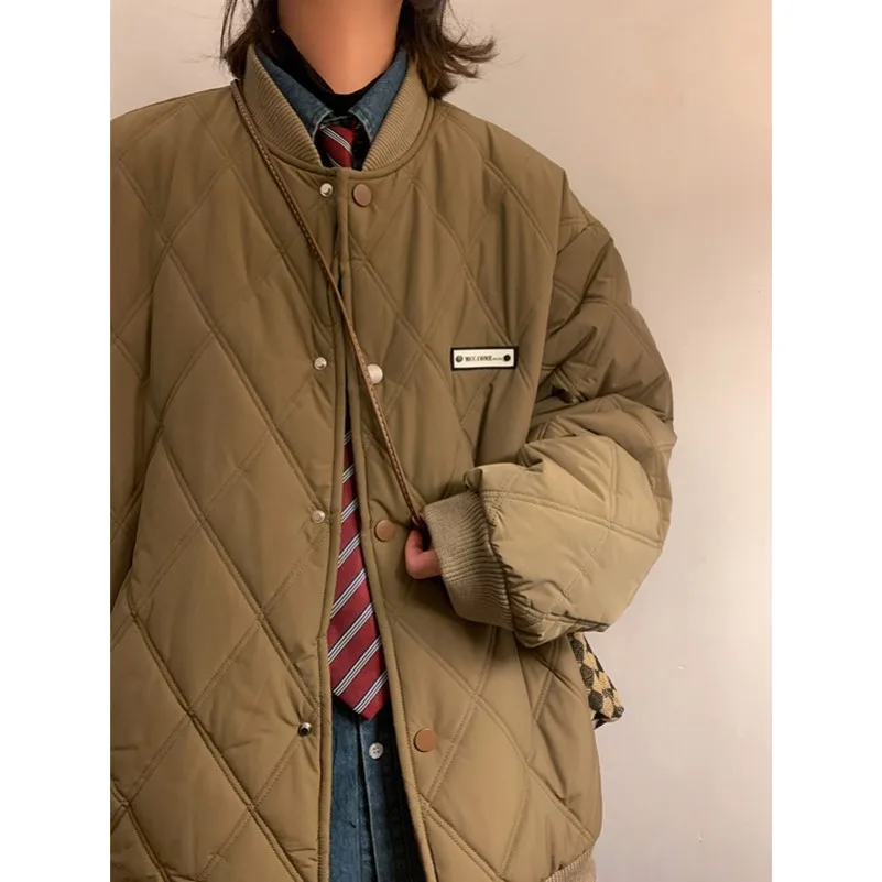 Men's Thiened Diamond id Cotton Jaet Retro American Sle Baseball orm Winter Warm Outerwear Couple's Cotton Coat C...
Men's Thiened Diamond id Cotton Jaet Retro American Sle Baseball orm Winter Warm Outerwear Couple's Cotton Coat C...