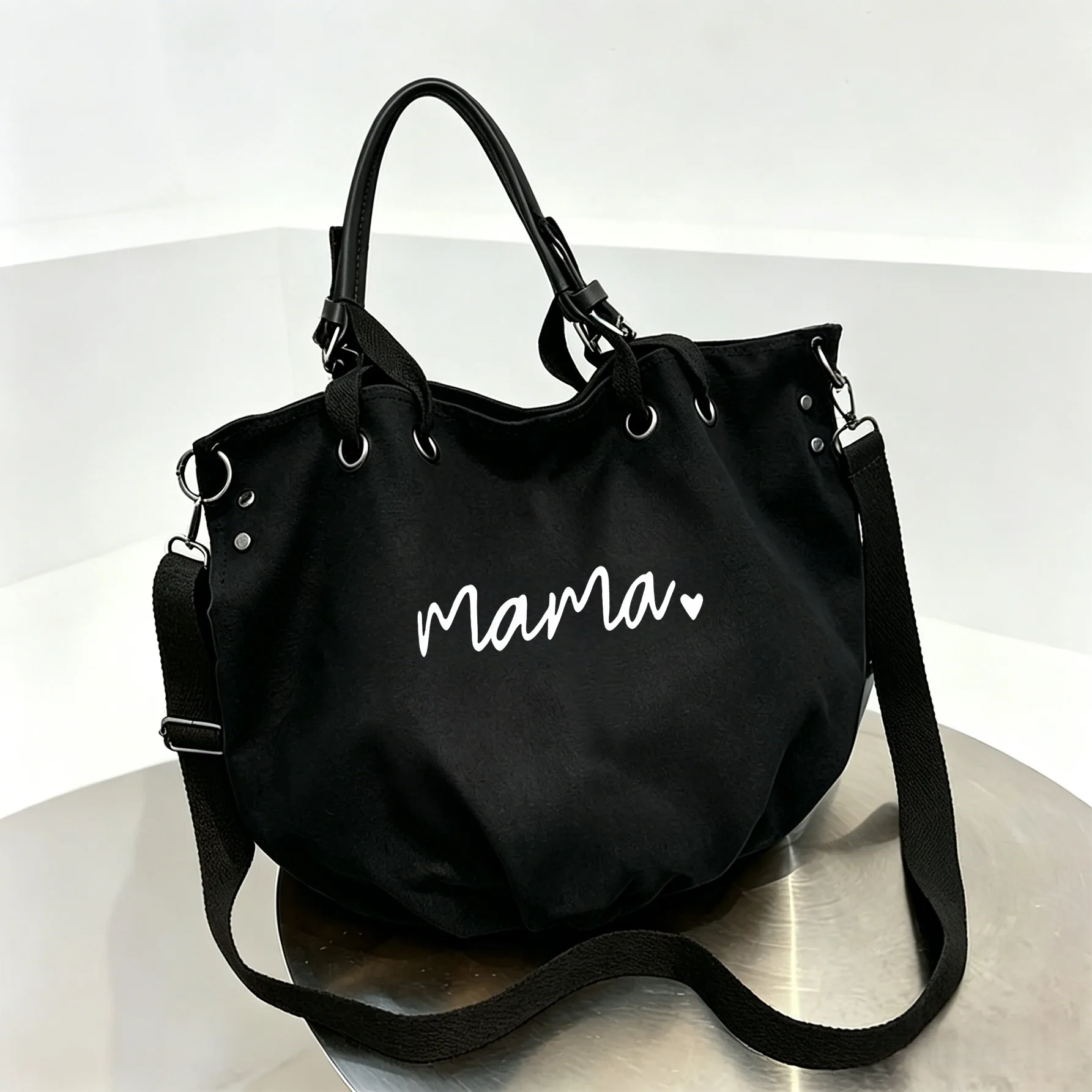 Mama Canvas Tote Bag for Women Two-in-one tote/crossbody bag, made of durable canvas, large capacity, suitable for everyday use.
Mama Canvas Tote Bag for Women Two-in-one tote/crossbody bag, made of durable canvas, large capacity, suitable for everyday use.