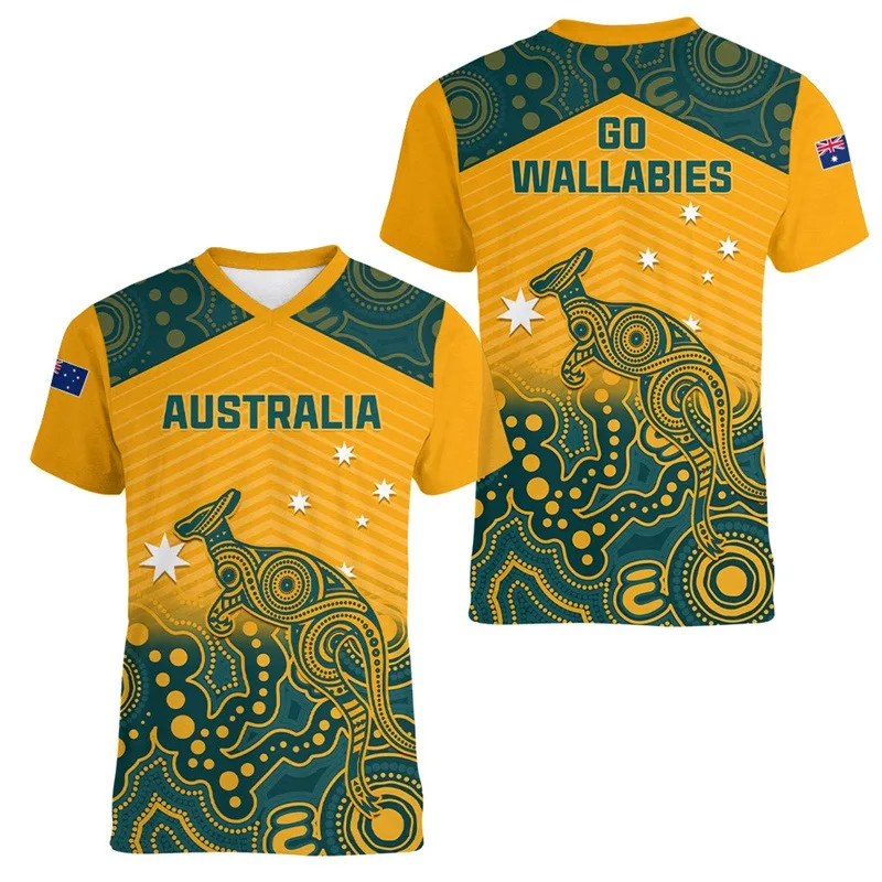 Australian Kangaroo Print Men's and Women's T-shirt, V-neck Tennis and Football T-shirt, Super Best-selling, Summer 2025
Australian Kangaroo Print Men's and Women's T-shirt, V-neck Tennis and Football T-shirt, Super Best-selling, Summer 2025