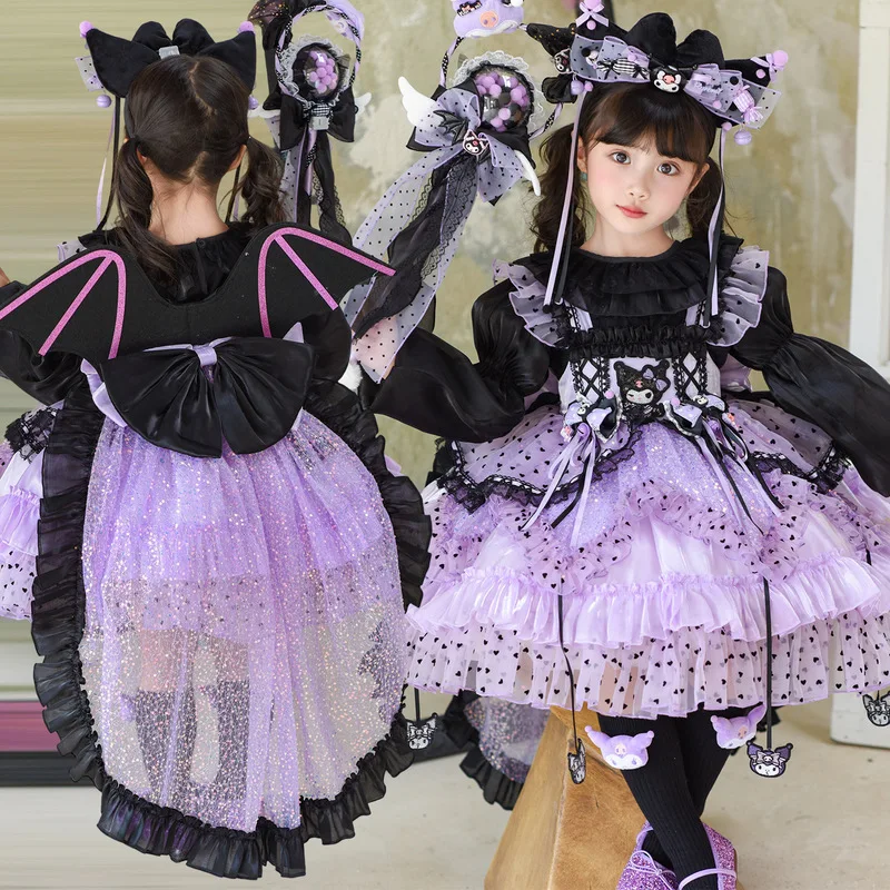 Cosplay kuromi dress Gorgeous Lolita Princess Dress Children'S Birthday Party Costume Gift Puffy Skirt Suit Girls Summer Dress
Cosplay kuromi dress Gorgeous Lolita Princess Dress Children'S Birthday Party Costume Gift Puffy Skirt Suit Girls Summer Dress