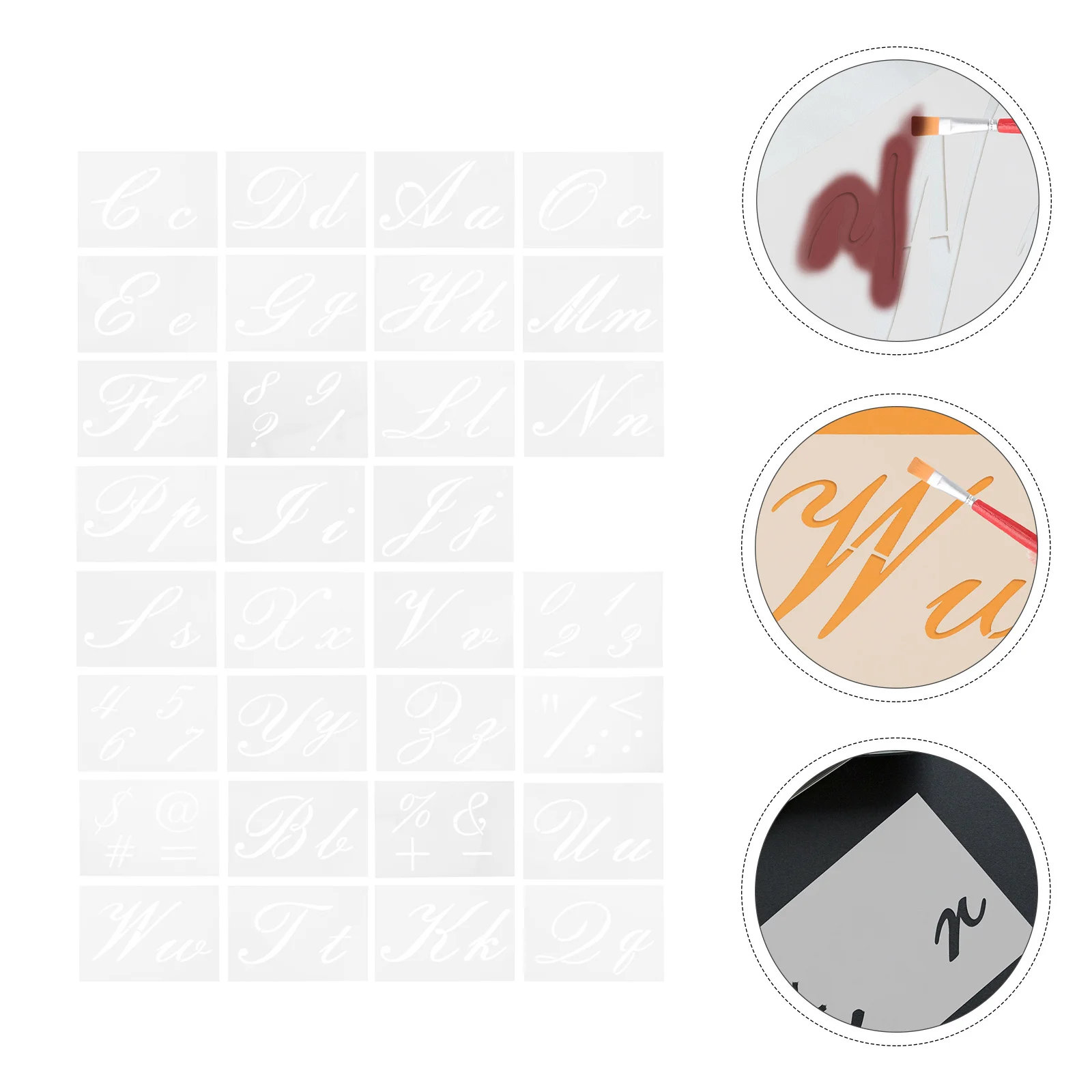 32pcs Painting Template For Hollow Drawing Templates Reusable Plastic Stencil Diy Wall Drawing Template Art Supplies
32pcs Painting Template For Hollow Drawing Templates Reusable Plastic Stencil Diy Wall Drawing Template Art Supplies